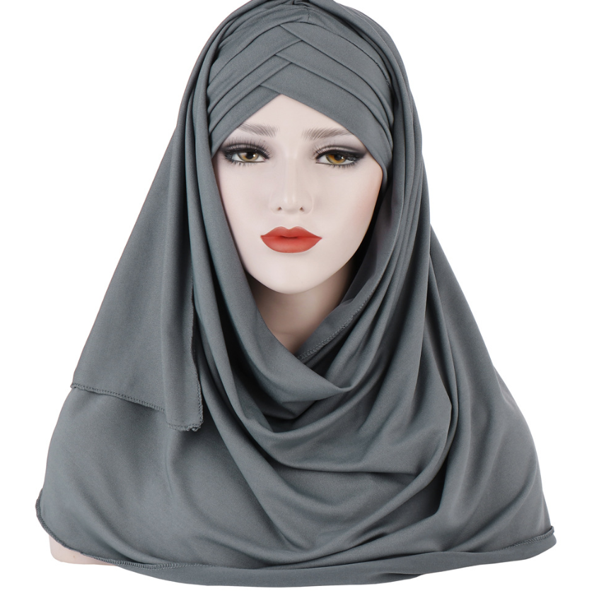 PREMIUM Baumwolle Hijab mit integriertem Bonnet / in 8 Farben erhältlich