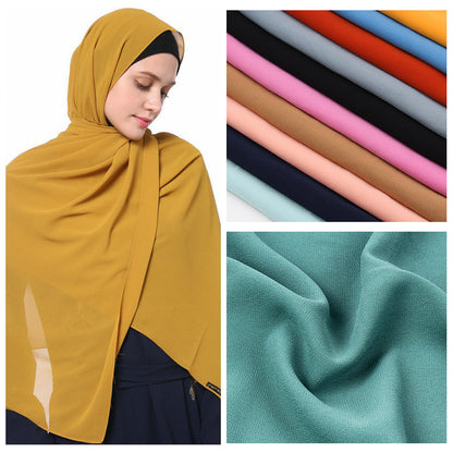 PREMIUM Chiffon Hijab 180 x 70 cm / in 67 Farben erhältlich