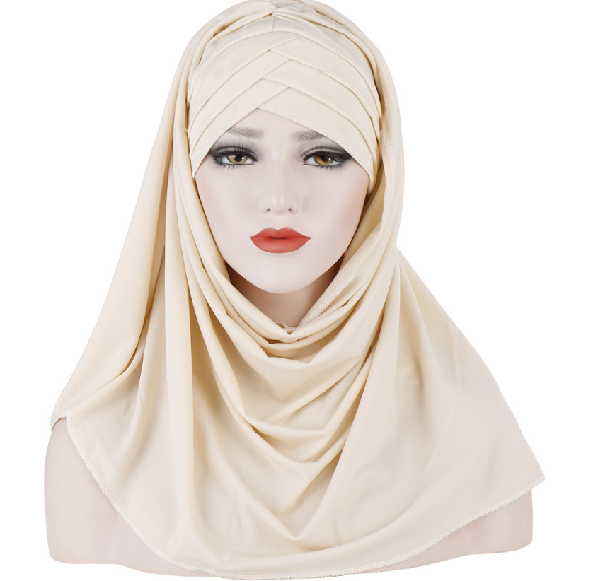 PREMIUM Baumwolle Hijab mit integriertem Bonnet / in 8 Farben erhältlich