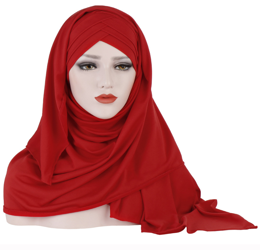 PREMIUM Baumwolle Hijab mit integriertem Bonnet / in 8 Farben erhältlich