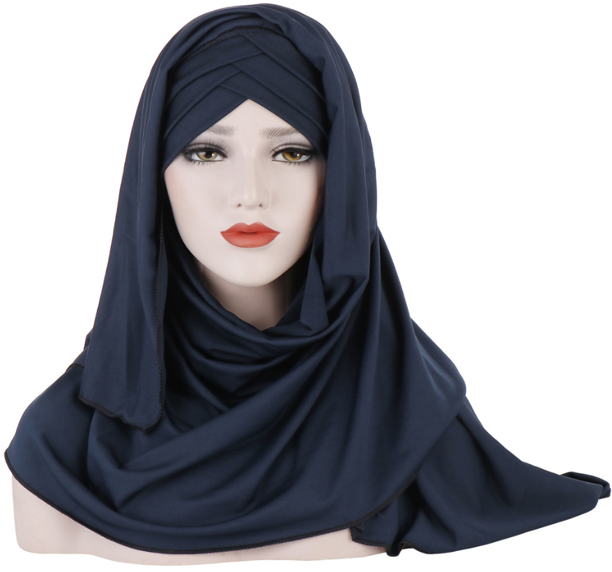 PREMIUM Baumwolle Hijab mit integriertem Bonnet / in 8 Farben erhältlich