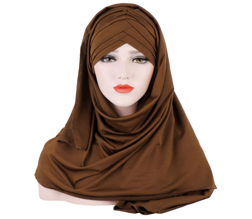 PREMIUM Baumwolle Hijab mit integriertem Bonnet / in 8 Farben erhältlich