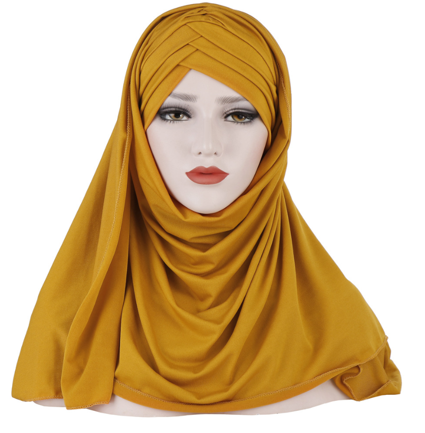 PREMIUM Baumwolle Hijab mit integriertem Bonnet / in 8 Farben erhältlich