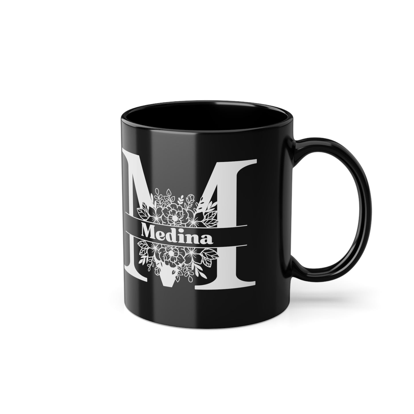 Personalisierte Tasse Milchglas, schwarz, weiß / 50+ Farben und Modelle